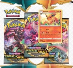 Pokemon SWSH3 Darkness Ablaze 3-Pack Blister - Flareon Promo